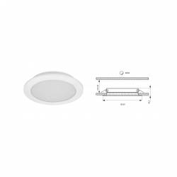 LED PANEL 20W P/Ž OKRUGLI 4000K 1800 Lm BIJELA Cijena