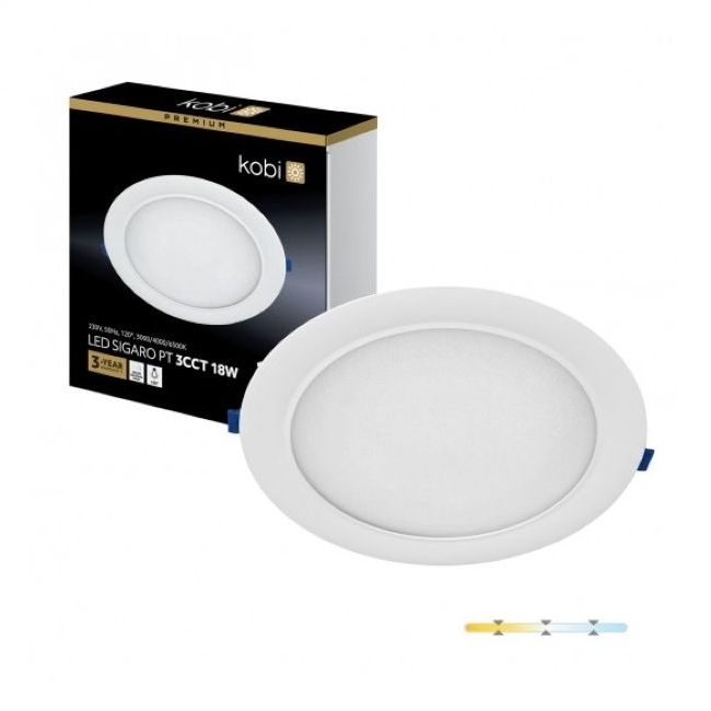 LED PANEL UGRADNI SIGARO CIRCLE 18W 3000/4000/6500K 1800Lm IP20 BIJELA Cijena