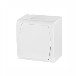 PREKIDAČ HERMES 2 JEDNOPOLNI 10AX/250V IP44 NADŽBUKNI BIJELI Cijena