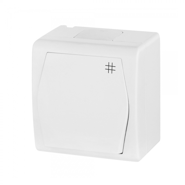 PREKIDAČ HERMES 2 KRIŽNI 10AX 250V IP44 BIJELI Cijena