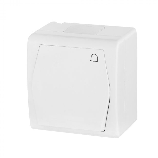 PREKIDAČ HERMES 2 OZNAKA ZVONO 10AX/250V NADŽBUKNA IP44 BIJELA 1005-00 Cijena