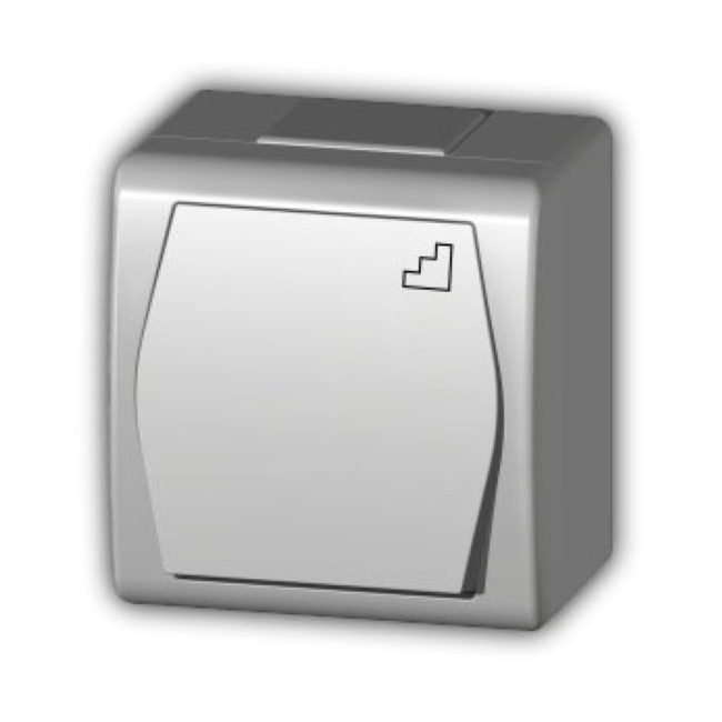 PREKIDAČ HERMES 2 ZA STEPENICE 10AX/250V IP44 NADŽBUKNI BIJELA 1003-00 Cijena