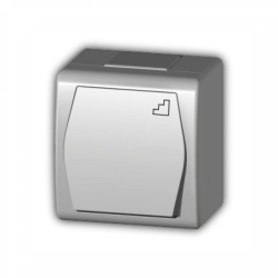 PREKIDAČ HERMES 2 ZA STEPENICE 10AX/250V IP44 NADŽBUKNI BIJELA 1003-00 Cijena