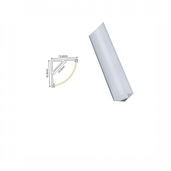 PROFIL KUTNI CORN ZA LED TRAKU SA OPAL COVEROM 2M ALUMINIJ Cijena