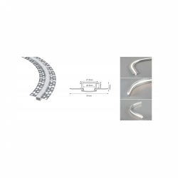 PROFIL ZA LED TRAKU FLEX P125FL SA OPAL POKLOPCEM 27,5mm 2M Cijena