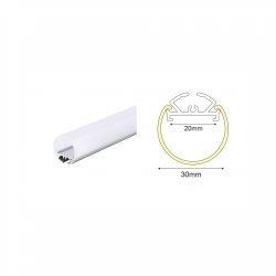 PROFIL ZA LED TRAKU P230/U SA OPALNIM POKLOPCEM 2M Cijena