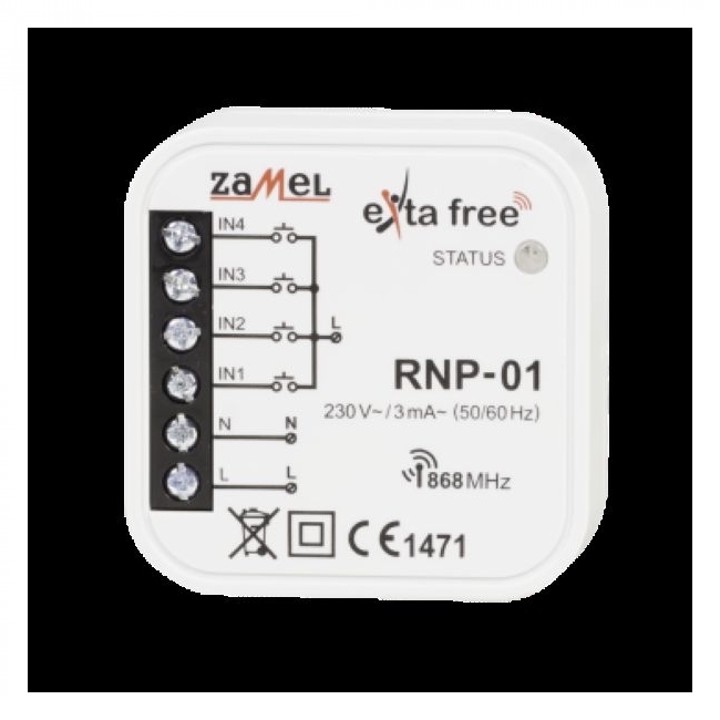 RADIO ODAŠILJAČ UGRADNI BEŽIĆNI 4 KANALA RNP-01 Cijena