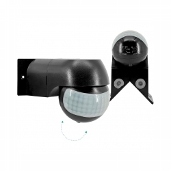 SENZOR POKRETA ZIDNI PIR 180 domet 12m IP44 CRNA Cijena