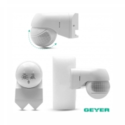 SENZOR POKRETA ZIDNI PIR 220 500W 12M IP44 BIJELI Cijena