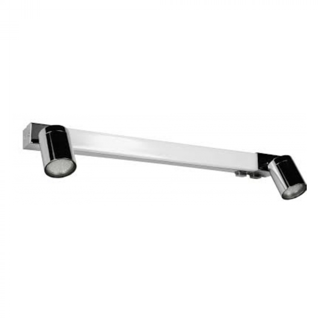 SVJETILJKA KUPAONSKA SA PREKIDAČEM 2XGU10 6W 620 Lm 2300/3000/4000K IP44 CHROM Cijena