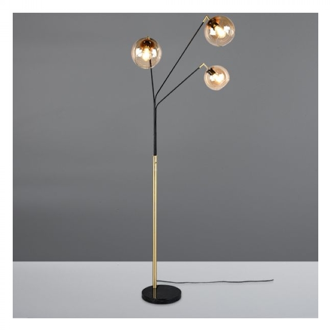 SVJETILJKA STAJAĆA PAXTON 3XE27 MAX.10W LED ZLATNA/CRNA Cijena