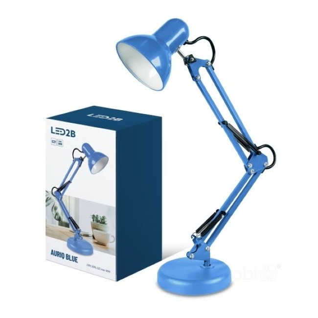 SVJETILJKA STOLNA AURIQ 1xE27 MAX 60W IP20 PLAVA Cijena