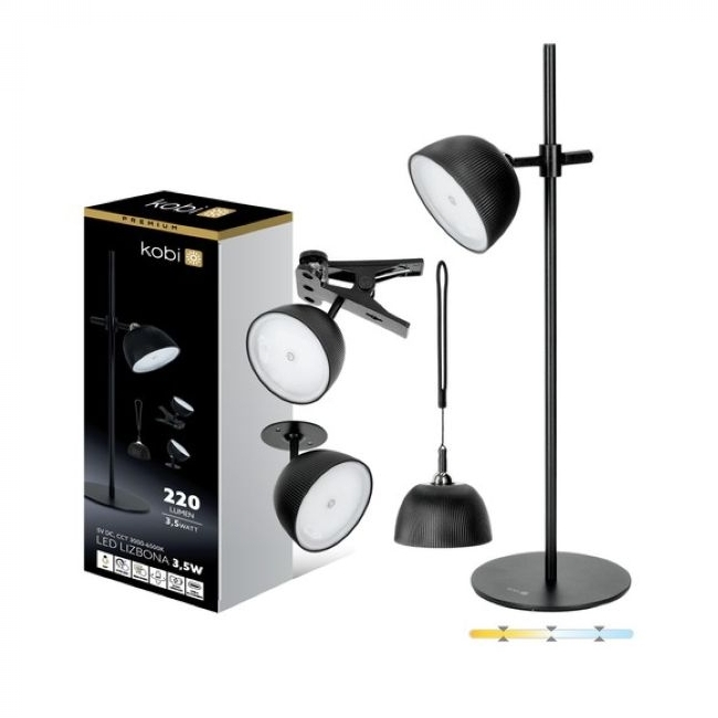 SVJETILJKA STOLNA LIZBONA 3,5W 220Lm 3CCT IP54 CRNA Cijena