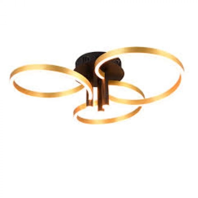 SVJETILJKA STROPNA NADGRADNA 1XSMD 43W 4980 Lm 2300/3000/4000K IP20 CRNA ZLATNA Cijena