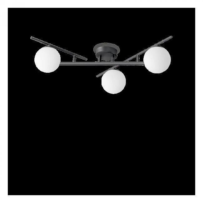 SVJETILJKA STROPNA NADGRADNA ATLAS 3x G9MAX 4W 3000K 510Lm IP20 CRNA Cijena