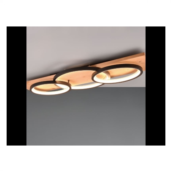 SVJETILJKA STROPNA NADGRADNA BARCA SMD 40W 3000K 4700lm DRVO/CRNO Cijena