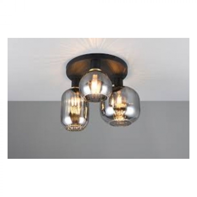 SVJETILJKA STROPNA NADGRADNA DIVA 3xE27 MAX 10W IP20 MAT CRNA Cijena