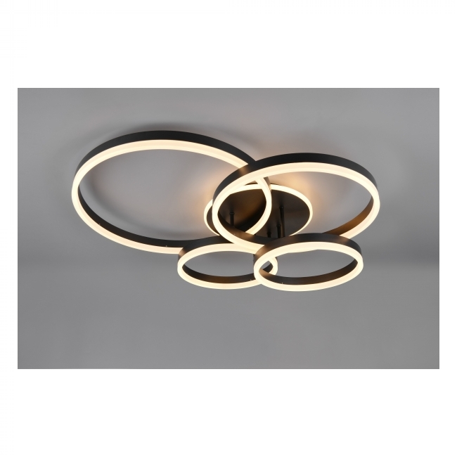 SVJETILJKA STROPNA NADGRADNA DRAKE 1x SMD, 50W · 1x 5850lm 270 -6500K CRNA Cijena