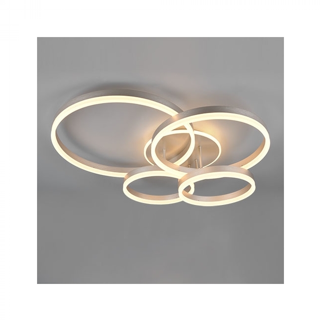 SVJETILJKA STROPNA NADGRADNA DRAKE 1x SMD, 50W · 1x 5850lm 2700 -6500K NIKAL MAT Cijena