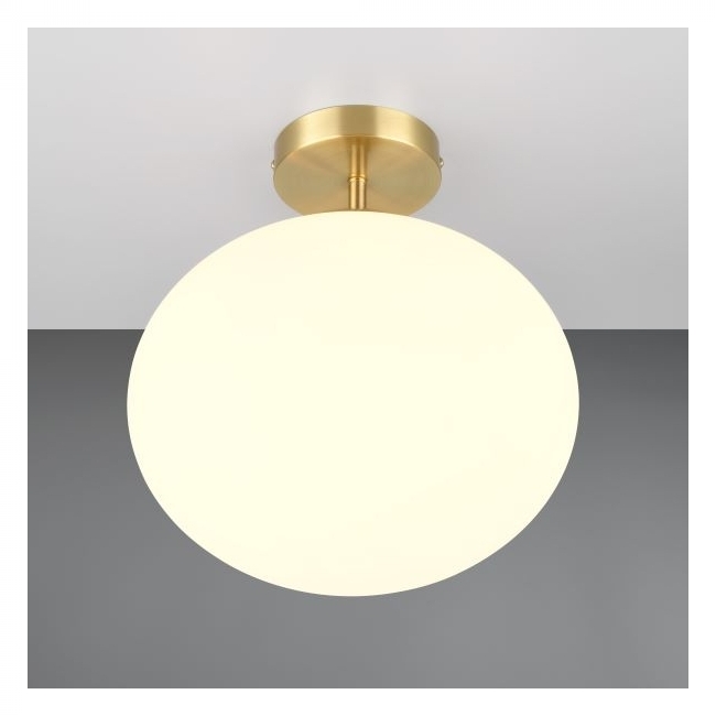 SVJETILJKA STROPNA NADGRADNA FOMENTO 1XE27 MAX.15W ZLATNA/OPAL STAKLO Cijena