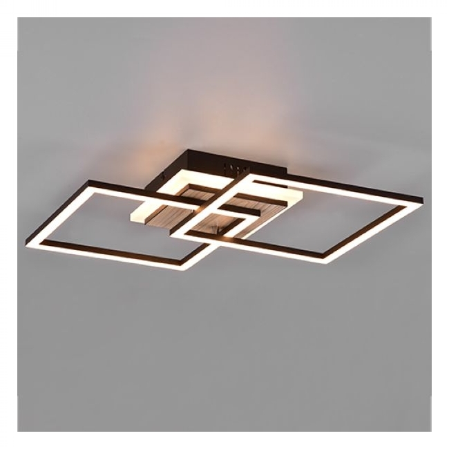 SVJETILJKA STROPNA NADGRADNA GIRO 25W 3000Lm 2700-6000K IP20 MAT CRNA/DRVO Cijena