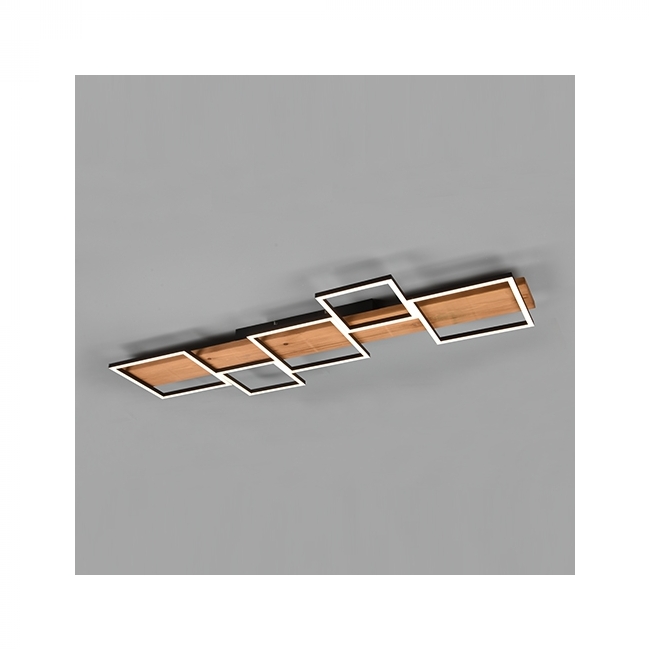 SVJETILJKA STROPNA NADGRADNA HARPER 42W 3000K CRNA/DRVO Cijena