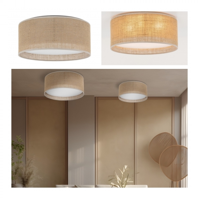 SVJETILJKA STROPNA NADGRADNA JUTA 2XE27 MAX.15W JUTA Cijena