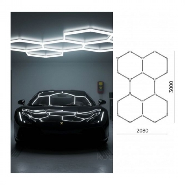 SVJETILJKA STROPNA NADGRADNA LED HEXLINE 216W 21600 Lm 208X300 6500K IP20 Cijena