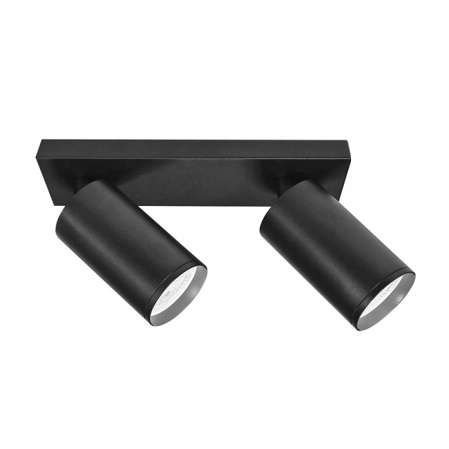 SVJETILJKA STROPNA NADGRADNA LUX 2XGU10 MAX.35W CRNA Cijena