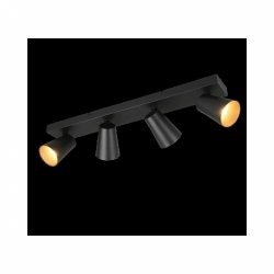 SVJETILJKA STROPNA NADGRADNA SHARP 4x GU10 MAX 10W IP20 MAT CRNA Cijena