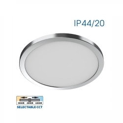 SVJETILJKA STROPNA NADGRADNA VANJSKA LED NEBULA 24W CCT CHROM/BIJELA IP44 Cijena