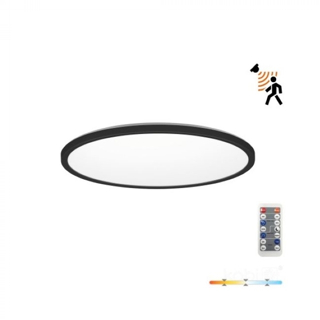 SVJETILJKA STROPNA NADGRADNA VANJSKA SENZOR NIVERA 24W 3CCT IP54 CRNA Cijena