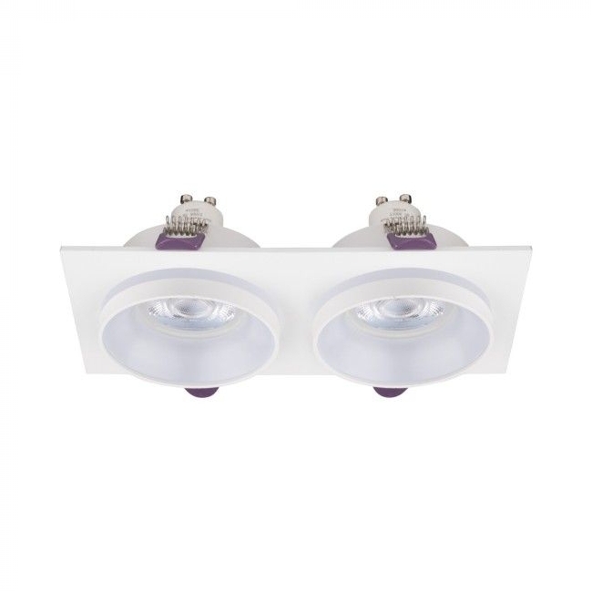 SVJETILJKA STROPNA UGRADNA YET 2xGU10 MAX 10W IP20 BIJELA Cijena