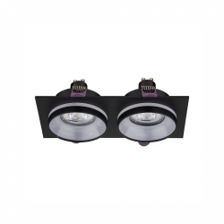 SVJETILJKA STROPNA UGRADNA YET 2xGU10 MAX 10W IP20 CRNA Cijena