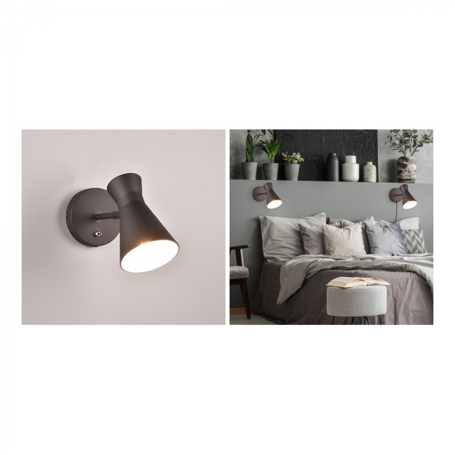 SVJETILJKA ZIDNA NADGRADNA ENZO 1XE27 MAX.10W CRNA Cijena