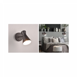 SVJETILJKA ZIDNA NADGRADNA ENZO 1XE27 MAX.10W CRNA Cijena