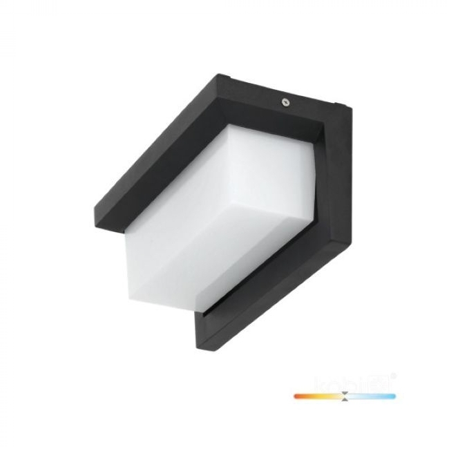 SVJETILJKA ZIDNA NADGRADNA LENTERO 12W 4000K 840Lm IP54 CRNA SA SENZOROM Cijena