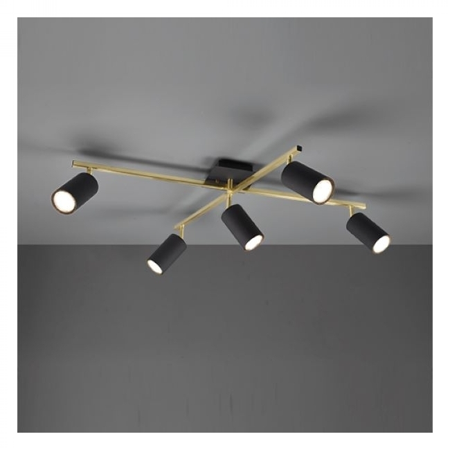 SVJETILJKA ZIDNA NADGRADNA MARLEY 5XGU10 MA.35W ZLATNA/CRNA Cijena