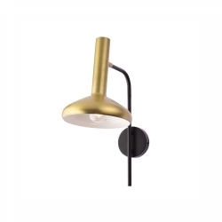 SVJETILJKA ZIDNA NADGRADNA SHERLOCK 1xE27 MAX 40W ZLATO /CRNO Cijena