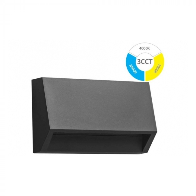 SVJETILJKA ZIDNA NADGRADNA VANJSKA LED 1,5W 3CCT(3000K,4000K,6500K) IP65 ANTRACI Cijena