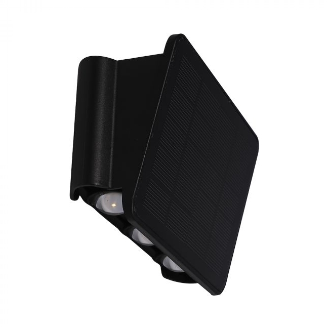 SVJETILJKA ZIDNA NADGRADNA VANJSKA LED 2W 3000lm 50lm IP65 SOLAR CRNA Cijena