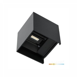 SVJETILJKA ZIDNA NADGRADNA VANJSKA LED QUERK 2x3W 3000K IP54 CRNA Cijena