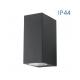 SVJETILJKA ZIDNA NADGRADNA VANJSKA PORTO/SQ 2XGU10 MAX.35W IP44 CRNA Cijena