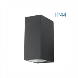 SVJETILJKA ZIDNA NADGRADNA VANJSKA PORTO/SQ 2XGU10 MAX.35W IP44 CRNA Cijena