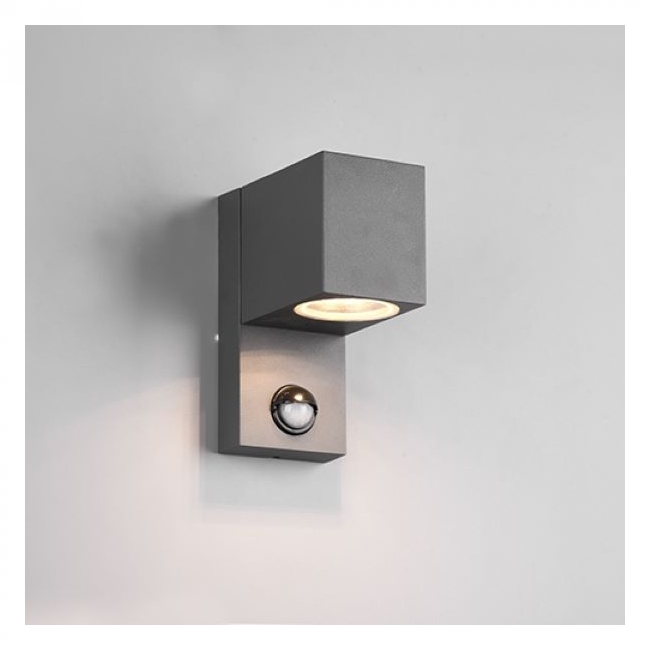 SVJETILJKA ZIDNA NADGRADNA VANJSKA ROYA 1xGU10 MAX. 35W SA SENZOROM ANTRACIT Cijena