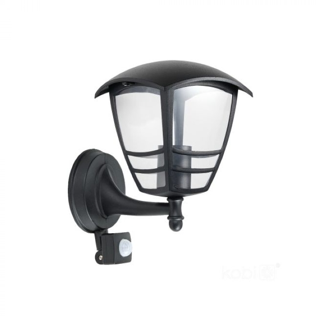 SVJETILJKA ZIDNA NADGRADNA VANJSKA TEVIO LX 1xE27 IP54 CRNA SENZOR Cijena