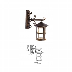 SVJETILJKA ZIDNA VANJSKA NADGRADNA 1XE27 IP54 HRÐA Cijena