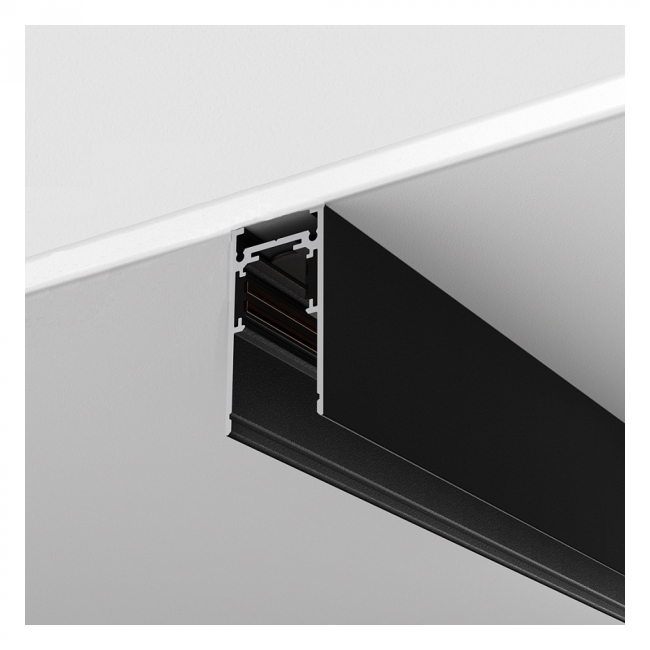 TRAČNA ŠINA NADGRADNA MAGNETNA DC48 2M CRNA SA COVEROM I ZAVRŠNOM KAPOM Cijena