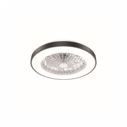 VENTILATOR DEKORATIVNI CRNI STROPNI S PRIGUŠIVOM LED RASVJETOM PROMJERA 50CM Cijena