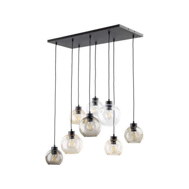 VISILICA CUBUS 8XE27 MAX.15W LED AMBER,SIVA,PROZIRNA Cijena